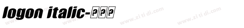 logon italic字体转换 logon italic字体转换